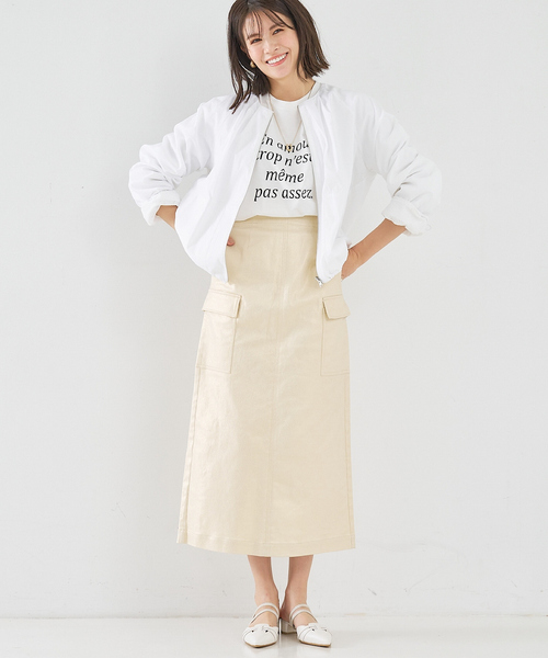 「abahouse mavie」 タイトスカート 38 ネイビー レディース_画像6