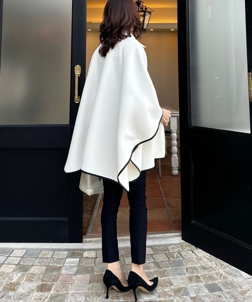 SYSORUS×akko3839 スタンドカラージップポンチョ　オフホワイト SYSORUS×akko3839 スタンドカラージップポンチョ オフホワイト