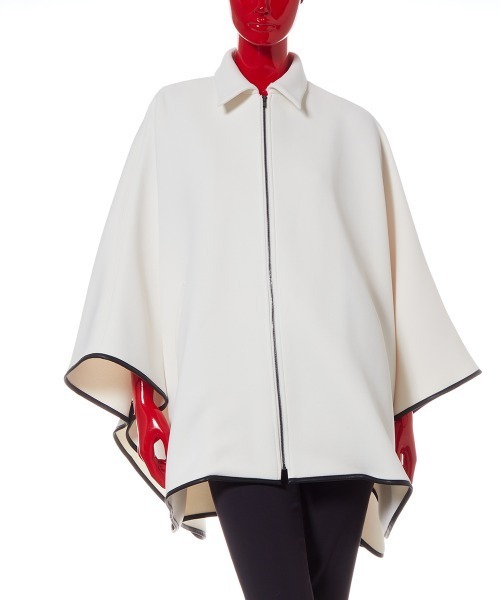 Sov. ポンチョ AKKO×Sov. /フロントジップステンカラーポンチョ（WEB