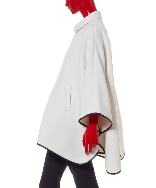 【DOUBLE STANDARD CLOTHING(Sov)】ポンチョコート Sov Double Standard Clothing ラビットファー ケープ マント ポンチョ