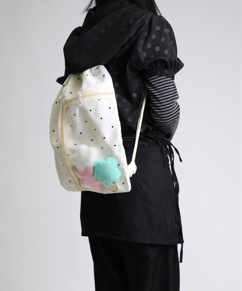 デイバック リュック 「推し活」ウィッシュコア透明ポケット付き