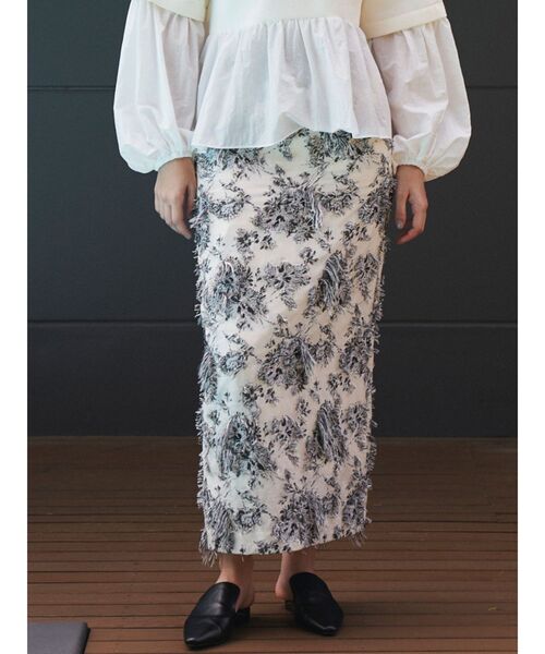 ELENDEEK（エレンディーク） スカート マルチジャガードスカート