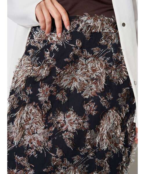 ELENDEEK（エレンディーク） スカート マルチジャガードスカート