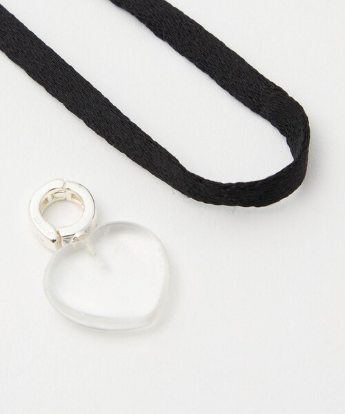 チョーカー 「in mood」SILK HEARTGEM CHOKER ネックレス レディースの画像