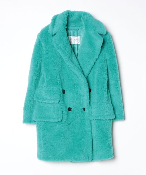 【美品】MaxMara マックスマーラ チェスターコート ウールコート グリーン Max Mara（マックスマーラ） テディコート 36 グリーン レディース