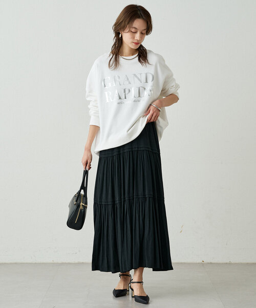 「LOUNGEDRESS」 スウェットカットソー FREE ブルー レディース_画像2