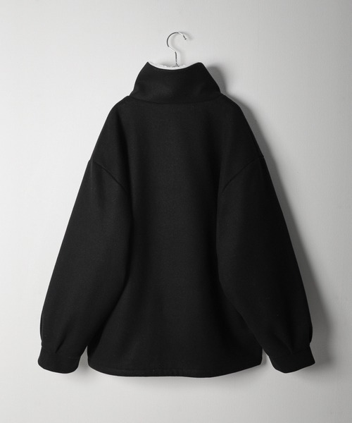 「Nilway」 ブルゾン MEDIUM チャコールグレー×ブラック メンズ_画像6