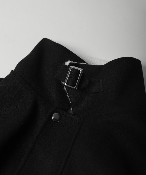 「Nilway」 ブルゾン MEDIUM チャコールグレー×ブラック メンズ_画像9