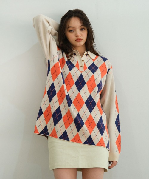 「TINA：JOJUN」 長袖ニット M サックスブルー レディース_画像3