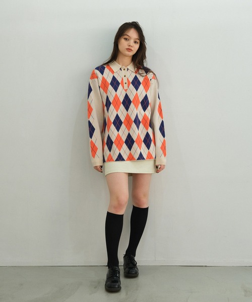 「TINA：JOJUN」 長袖ニット M サックスブルー レディース_画像5