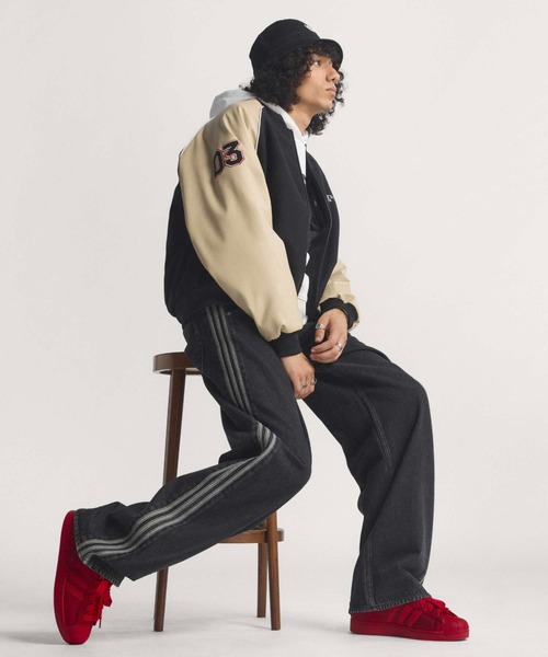 adidas（アディダス） ワイドパンツ ジーンズ メンズ レディース