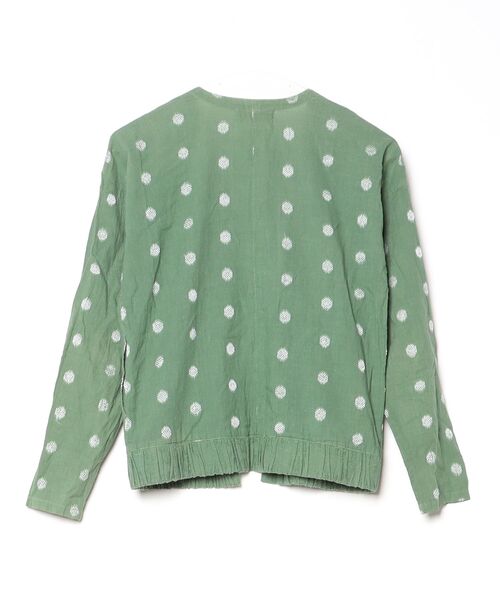 「mother」 ノーカラージャケット FREE グリーン レディース_画像2