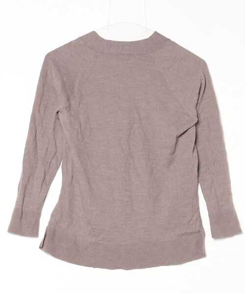 「KNOTT」 7分袖ニット 1 ブラウン レディース_画像2
