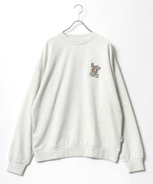 「POWER TO THE PEOPLE」 スウェットカットソー M ピンク レディース_画像2