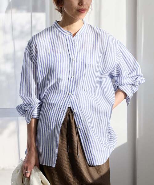 IENA ラミーリヨセルバックギャザーシャツ　ピンク　36 美品】IENA / ラミーリヨセルバックギャザーシャツ ピンク 38 - メルカリ
