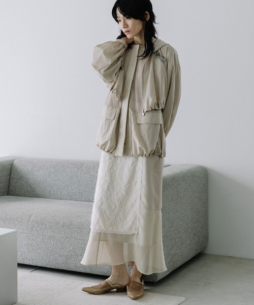 ストロベリー☆マルシャルテルフードジャケット Varley Ardley Zip-Through Mixed Media Jacket | Anthropologie