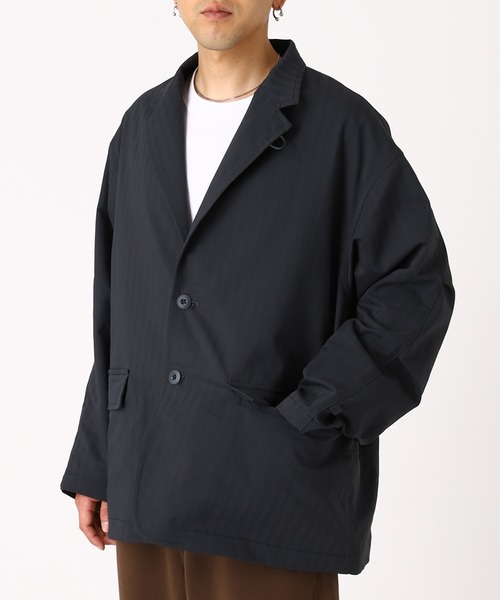 ブルゾン アウター TECH LOOSE 2B JACKET HERRINGBO BJ-51026 メンズの画像