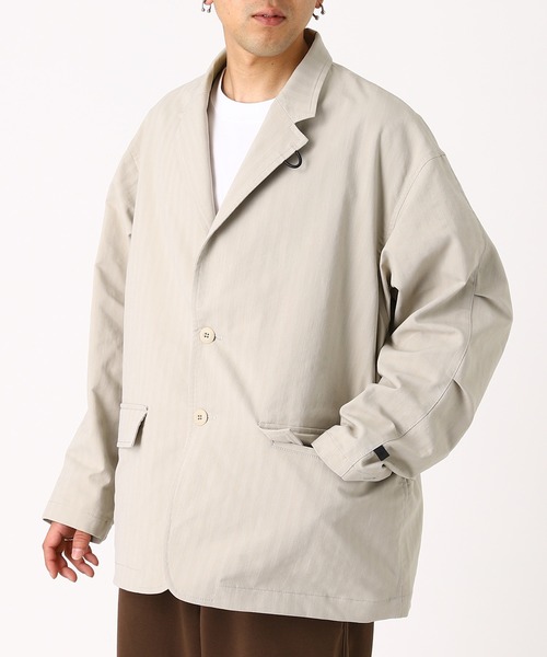 ブルゾン アウター TECH LOOSE 2B JACKET HERRINGBO BJ-51026 メンズの画像