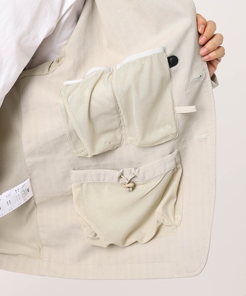 ブルゾン アウター TECH LOOSE 2B JACKET HERRINGBO BJ-51026 メンズの画像