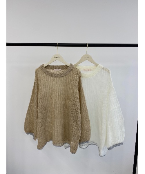 「JUMELLE」 長袖ニット MEDIUM オフホワイト レディース_画像3