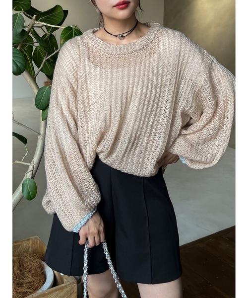 「JUMELLE」 長袖ニット MEDIUM オフホワイト レディース_画像8