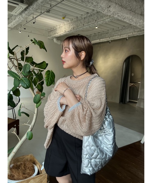 「JUMELLE」 長袖ニット MEDIUM オフホワイト レディース_画像9