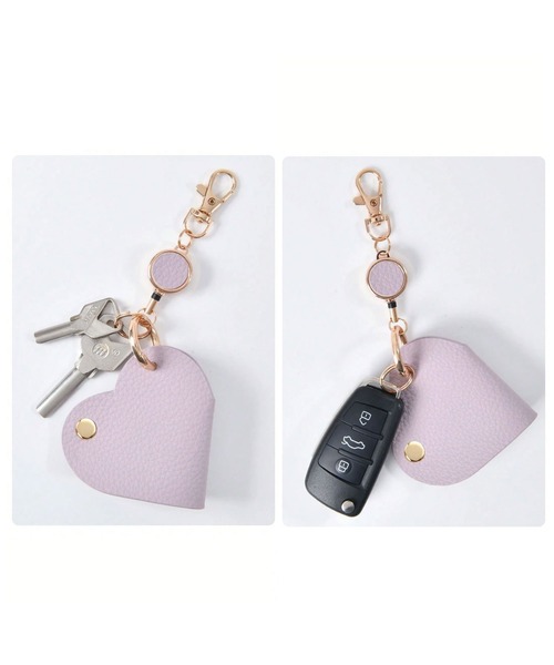 CALIFORNIA OUTFITTERS キーケース 1D3-KR レザー調 ハート リール