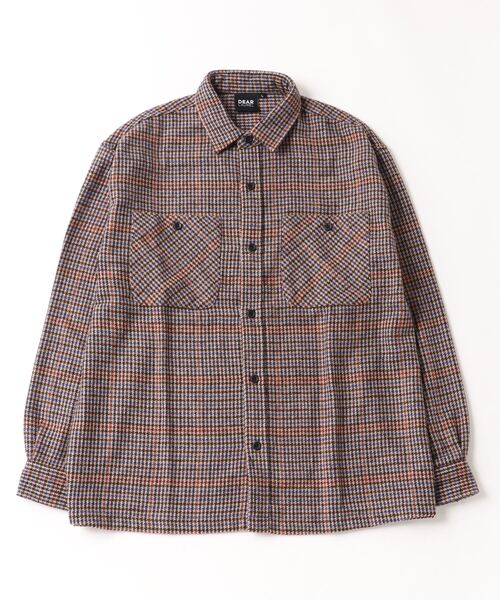 「ムラサキスポーツ」 「DEAR LAUREL」長袖シャツ M グレー メンズ_画像3