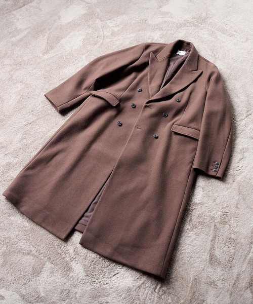 「EMMA CLOTHES」 チェスターコート L ダークネイビー メンズ_画像4