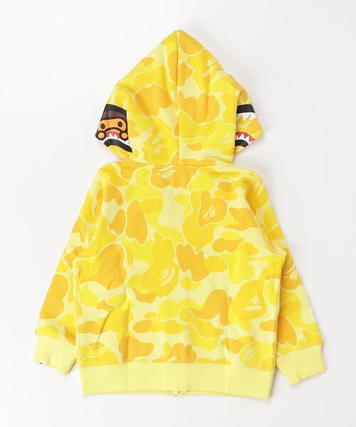 エイプ！キッズパーカー三点セット☆シャーク柄！サイズ90☆ A BATHING APE（アベイシングエイプ） パーカー SHARK BAPE EMBLEM