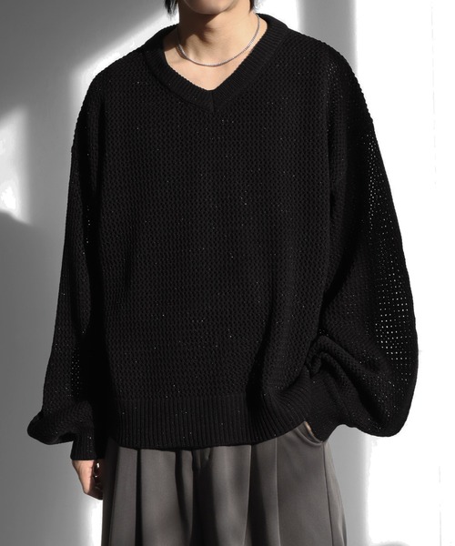 美品◎ルイヴィトン ニット セーター Vネック ビジュー 花 ラメ ブラック M welise（ウェライズ） セーター ニット 「welise/ウェライズ」ブライト