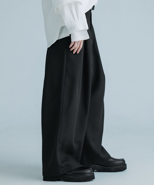 「SOCCE」 スラックス S ブラック メンズ_画像3