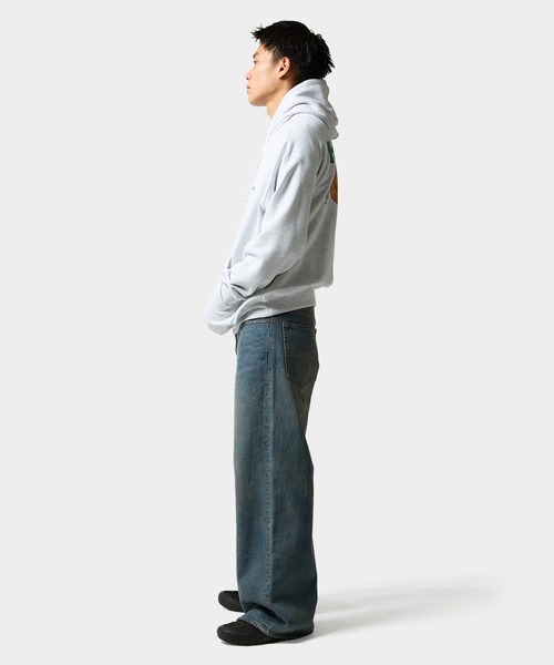 「HUF」 プルオーバーパーカー S ピンク系その他 メンズの画像