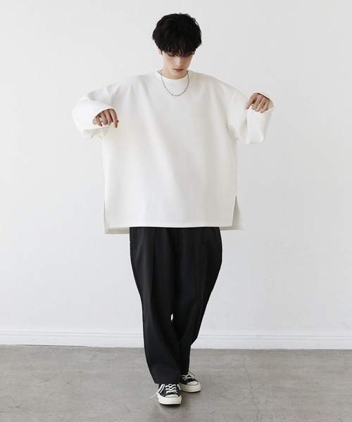 「LILL」 長袖Tシャツ X-LARGE ブルーグレー メンズ_画像4