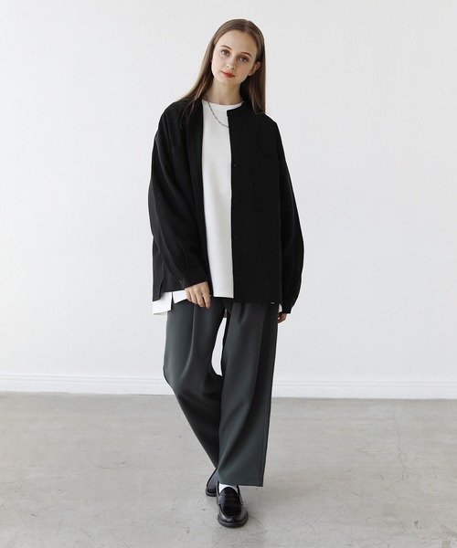 「LILL」 長袖Tシャツ X-LARGE ブルーグレー メンズ_画像9