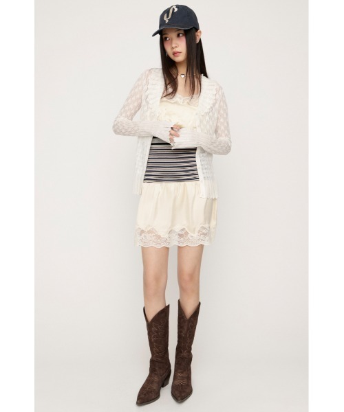SLY（スライ） ワンピース CUTSEW REMAKE SATIN DRESS カットソー