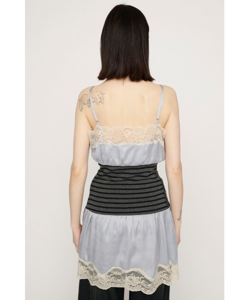 SLY（スライ） ワンピース CUTSEW REMAKE SATIN DRESS カットソー
