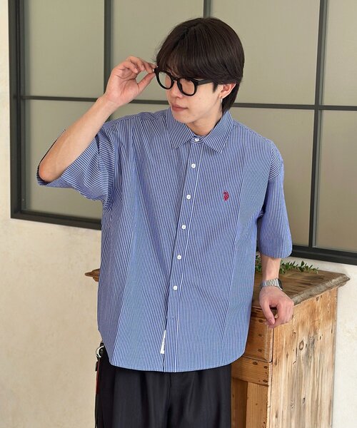 U.S. POLO ASSN.（ユーエスポロアッスン） ブラウス シャツ シア