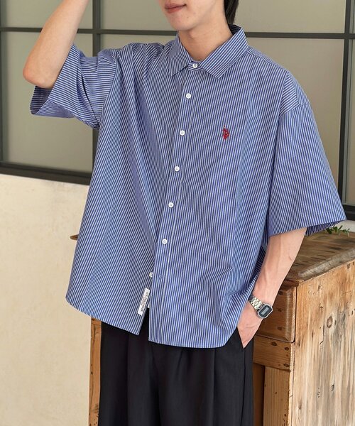 U.S. POLO ASSN.（ユーエスポロアッスン） ブラウス シャツ シア