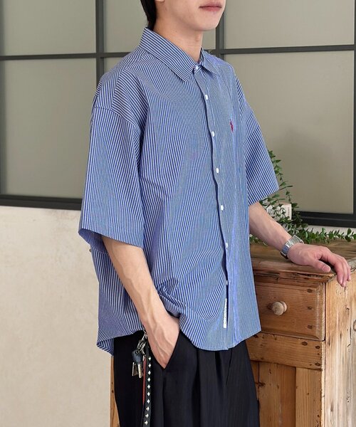 U.S. POLO ASSN.（ユーエスポロアッスン） ブラウス シャツ 半袖 シア