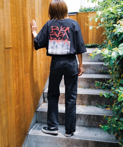「RVCA」 半袖Tシャツ MEDIUM ブラック メンズ_画像8