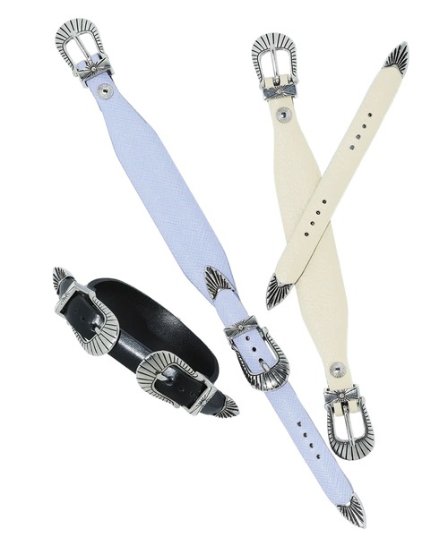 TOGA TOO(トーガトゥ)のダブルバックルバングル TOGA TOO バングル 「TOGA TOO/トーガトゥー」Narrow double buckle