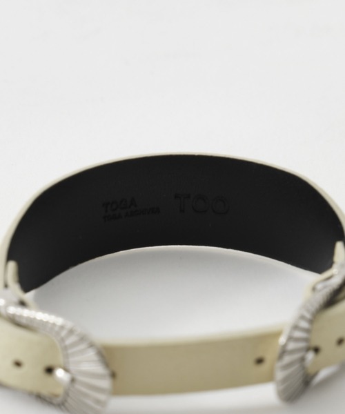 TOGA TOO バングル 「TOGA TOO/トーガトゥー」Narrow double buckle