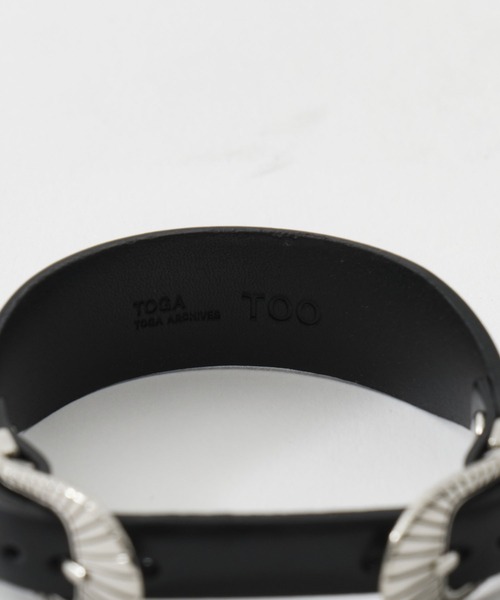 TOGA TOO バングル 「TOGA TOO/トーガトゥー」Narrow double buckle