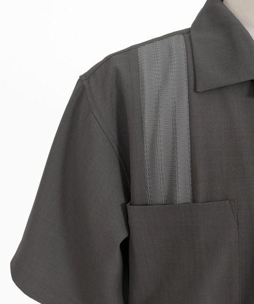 CAMBIO（カンビオ） シャツ 半袖 mhs2639- ストレッチショートスリーブ