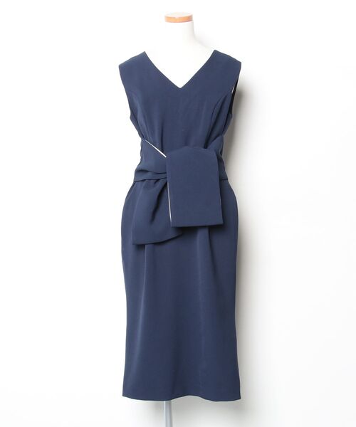 DRESS LAB（ドレスラボ） ノースリーブワンピース L ネイビー 