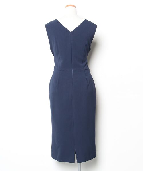 DRESS LAB（ドレスラボ） ノースリーブワンピース L ネイビー 