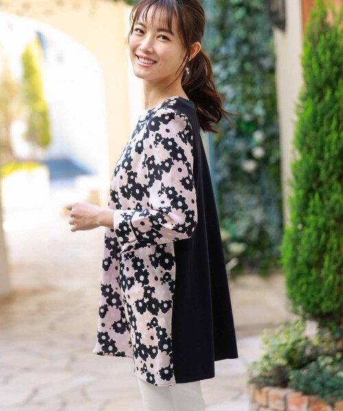 「TO BE CHIC」 長袖ワンピース 40 ホワイト レディース_画像4
