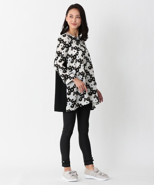 「TO BE CHIC」 長袖ワンピース 40 ホワイト レディース_画像9