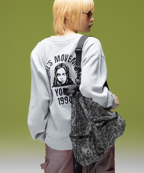 X-girl（エックスガール） デイバック リュック FACE LABEL 2WAY MESH